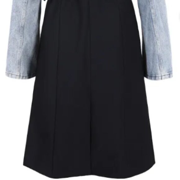 Black and denim trench - Picture 7 of 7